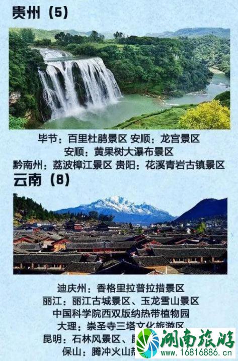2022年国家5a旅游景区名单大全 2022年国家5a旅游景区名单大全