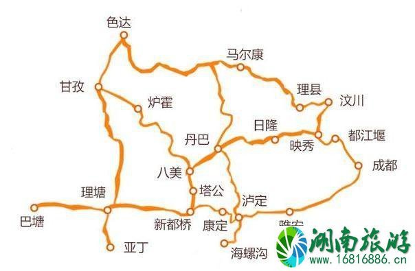 国庆川西环线自驾游攻略