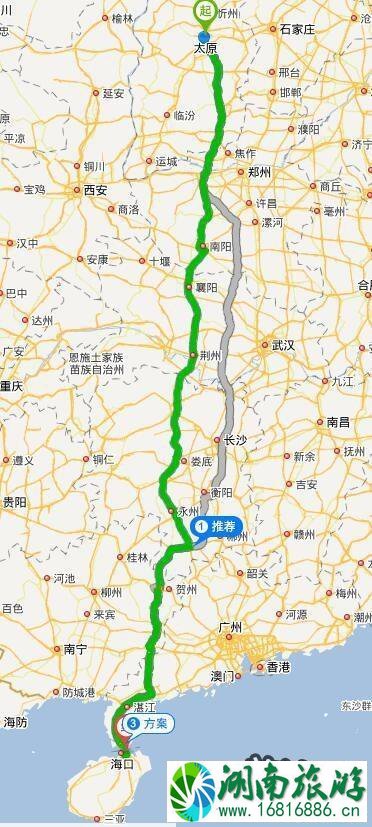 太原到海南自驾游路线+详细攻略 太原到海南自驾游路线+详细攻略