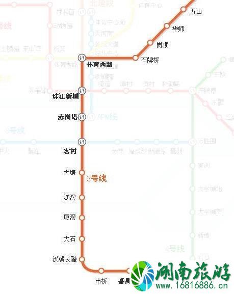 广州地铁线路图高清版2022最新版本
