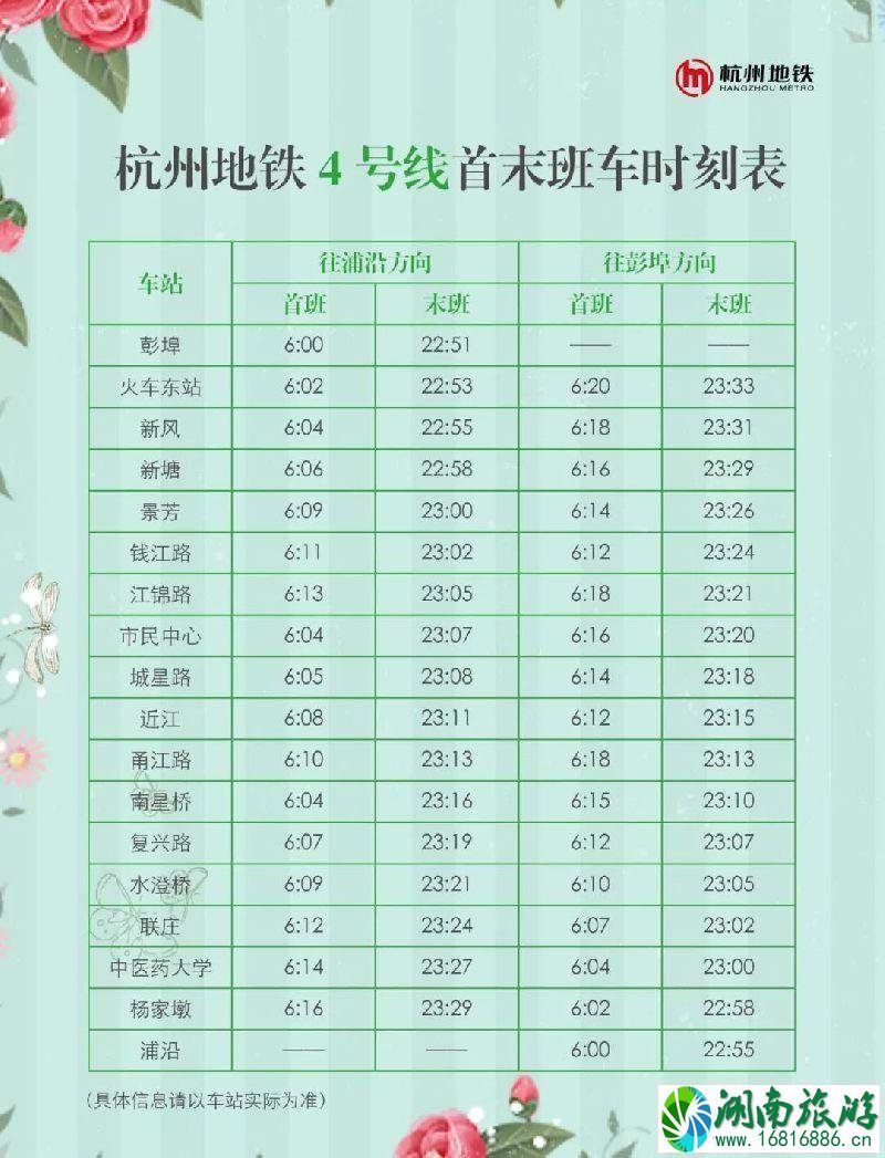 2022年6月杭州地铁4号线联庄站开通了吗 2022年6月杭州地铁4号线联庄站开通了吗