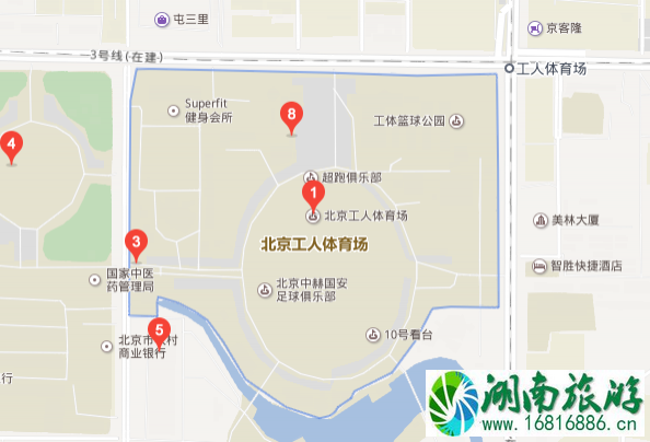 北京工人体育场怎么去+交通攻略 北京工人体育场怎么去+交通攻略