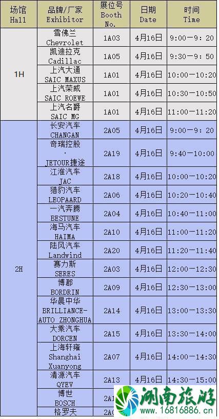2022上海车展时间+交通指南+车展时间安排表 2022上海车展时间+交通指南+车展时间安排表