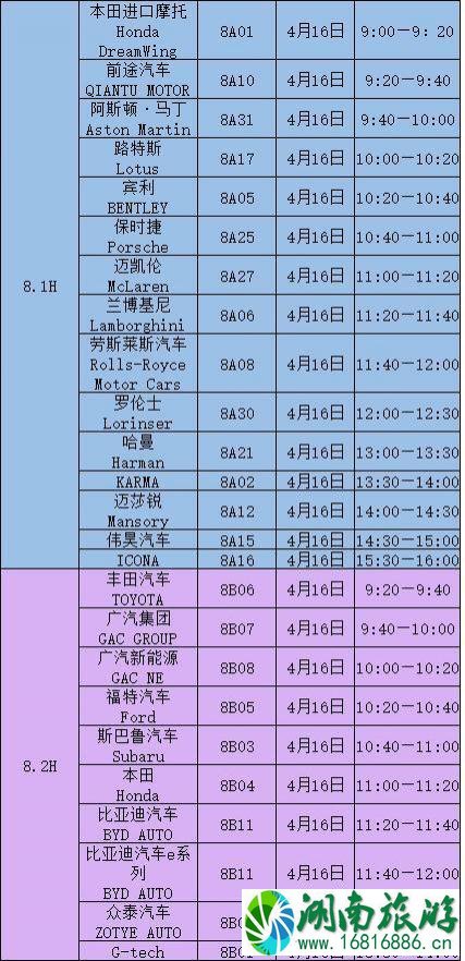 2022上海车展时间+交通指南+车展时间安排表 2022上海车展时间+交通指南+车展时间安排表