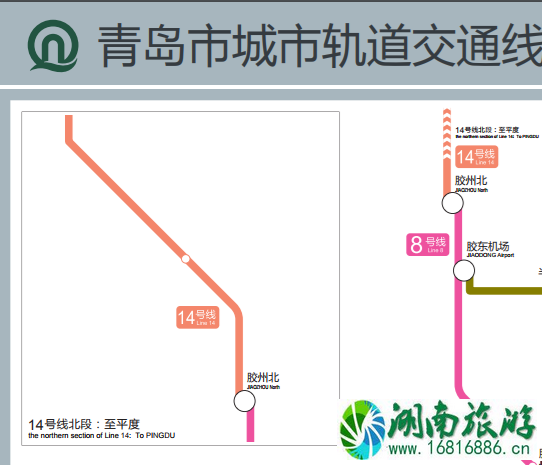 青岛地铁14号线路地图和通车时间 青岛地铁14号线路地图和通车时间