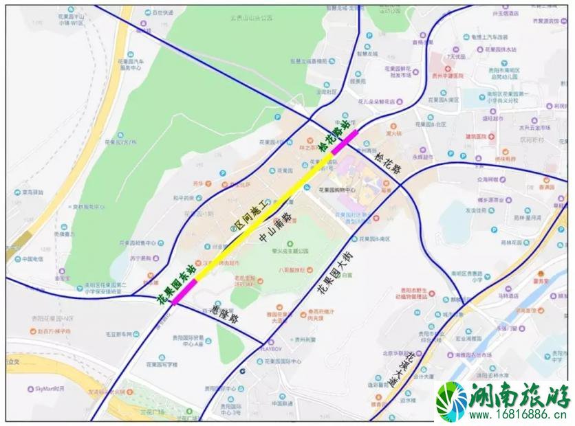 2022贵阳花果园购物中心周边公交调整+交通组织调整 2022贵阳花果园购物中心周边公交调整+交通组织调整