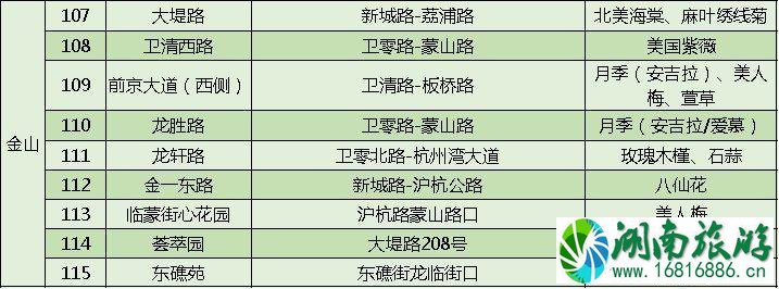 上海打造118条花道 上海全市各区域花道汇总 上海打造118条花道 上海全市各区域花道汇总